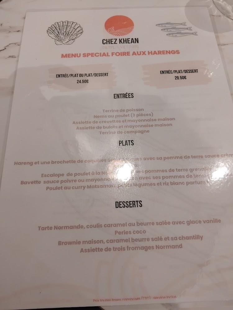 CHEZ KHEAN - Menu Image 2